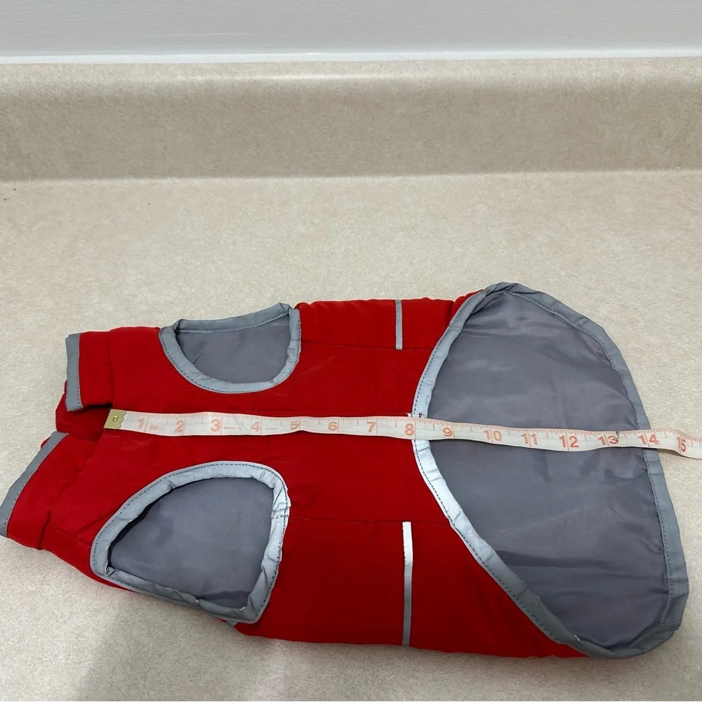 Alcott Red Dog Jacket with Reflective Trim